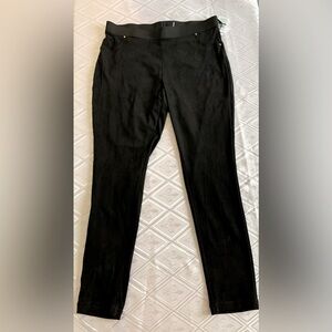 Calvin Klein Black Suede Leggings